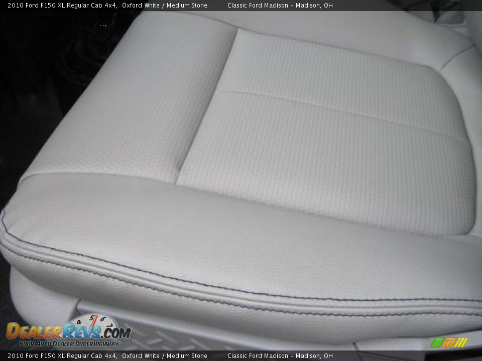 2010 Ford F150 XL Regular Cab 4x4 Oxford White / Medium Stone Photo #8