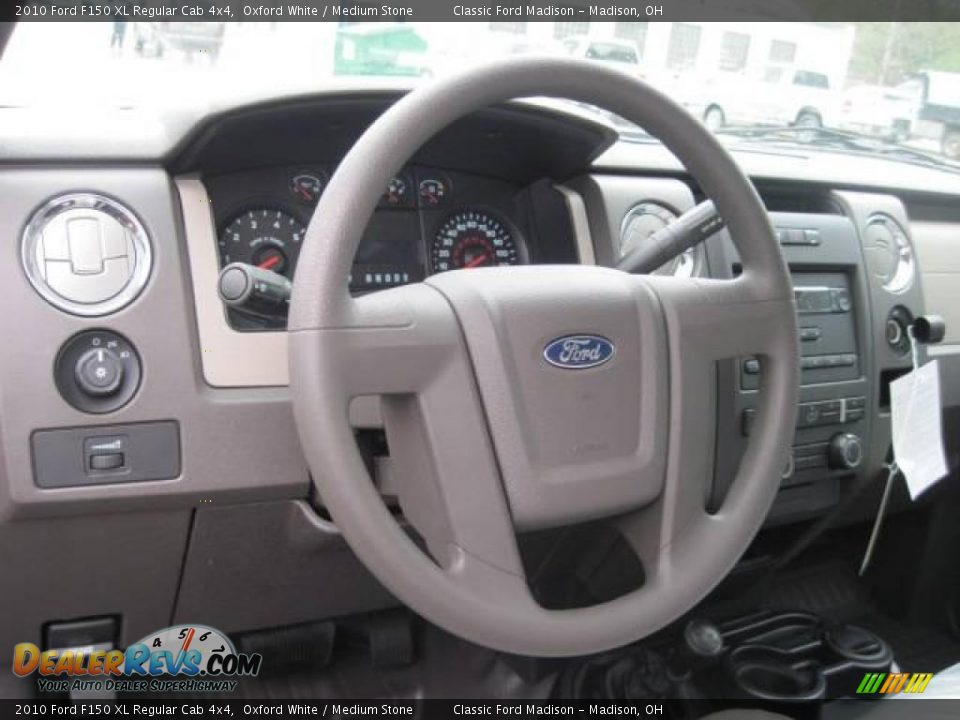 2010 Ford F150 XL Regular Cab 4x4 Oxford White / Medium Stone Photo #10