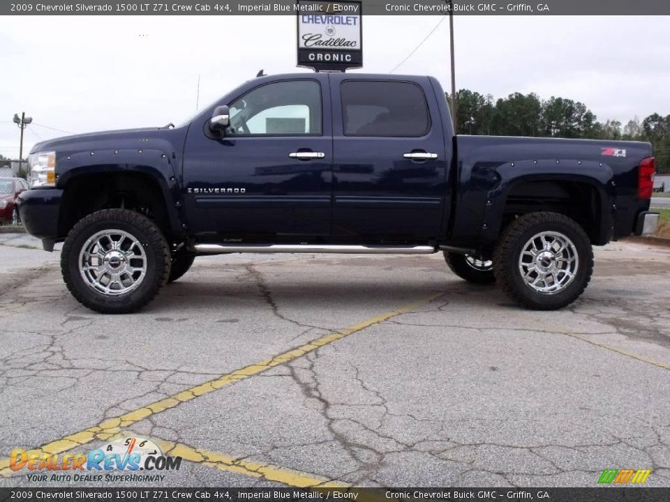 2009 Chevrolet Silverado 1500 LT Z71 Crew Cab 4x4 Imperial Blue Metallic / Ebony Photo #1