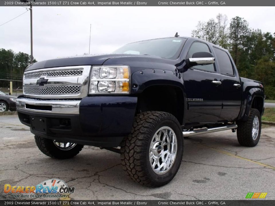 2009 Chevrolet Silverado 1500 LT Z71 Crew Cab 4x4 Imperial Blue Metallic / Ebony Photo #2