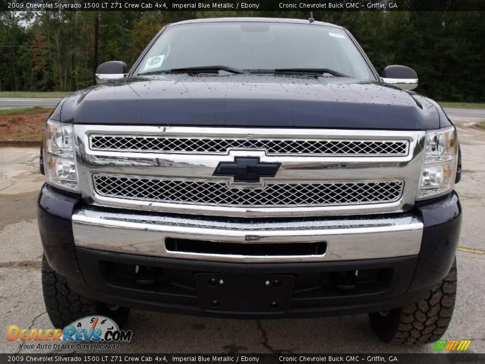 2009 Chevrolet Silverado 1500 LT Z71 Crew Cab 4x4 Imperial Blue Metallic / Ebony Photo #3