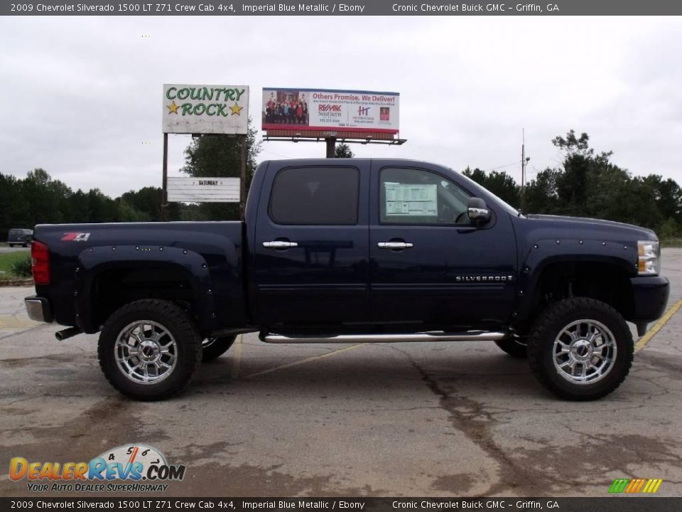 2009 Chevrolet Silverado 1500 LT Z71 Crew Cab 4x4 Imperial Blue Metallic / Ebony Photo #5