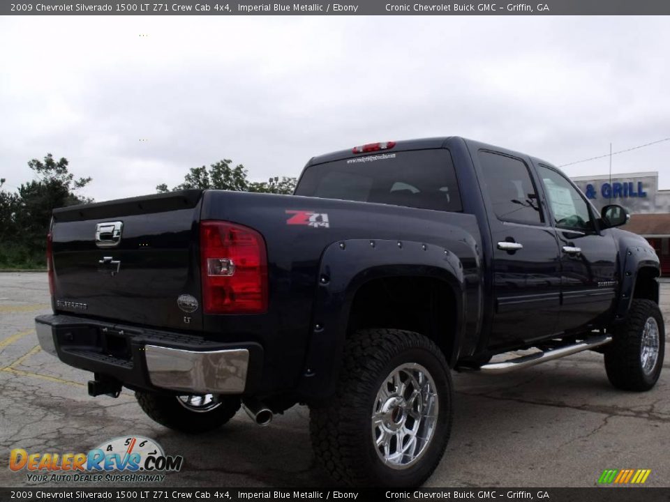 2009 Chevrolet Silverado 1500 LT Z71 Crew Cab 4x4 Imperial Blue Metallic / Ebony Photo #6