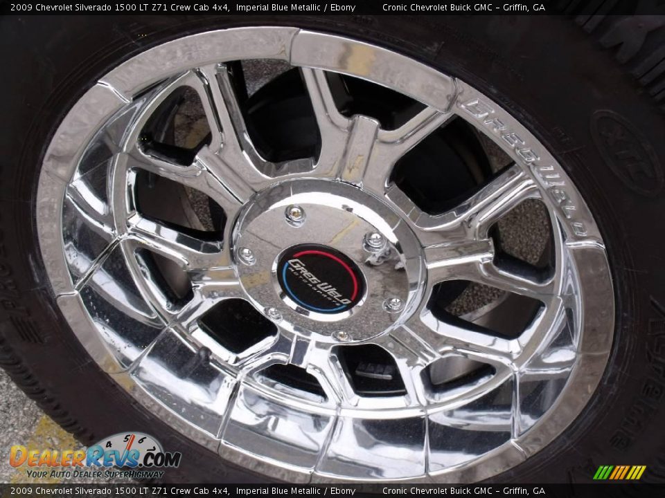2009 Chevrolet Silverado 1500 LT Z71 Crew Cab 4x4 Imperial Blue Metallic / Ebony Photo #9