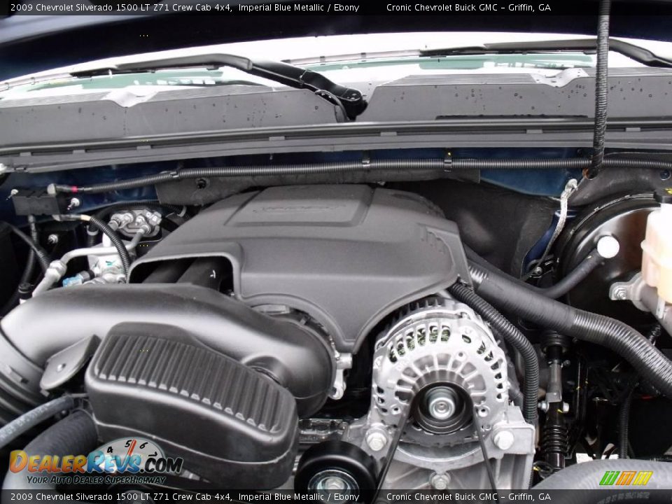 2009 Chevrolet Silverado 1500 LT Z71 Crew Cab 4x4 Imperial Blue Metallic / Ebony Photo #11