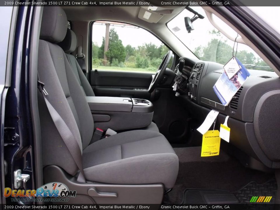 2009 Chevrolet Silverado 1500 LT Z71 Crew Cab 4x4 Imperial Blue Metallic / Ebony Photo #15