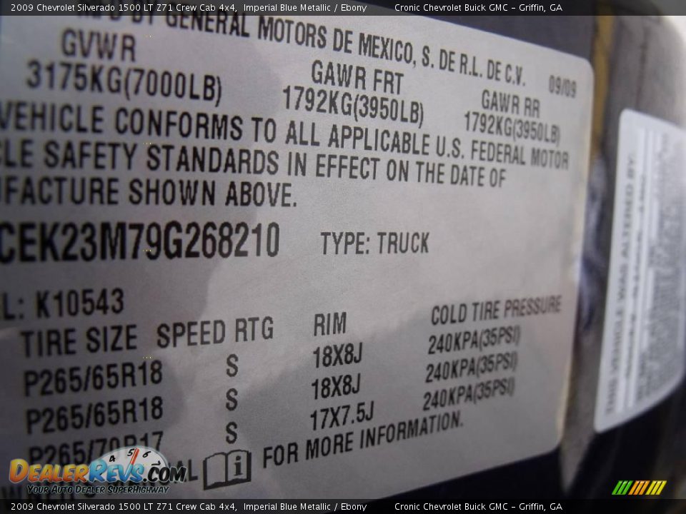 2009 Chevrolet Silverado 1500 LT Z71 Crew Cab 4x4 Imperial Blue Metallic / Ebony Photo #21