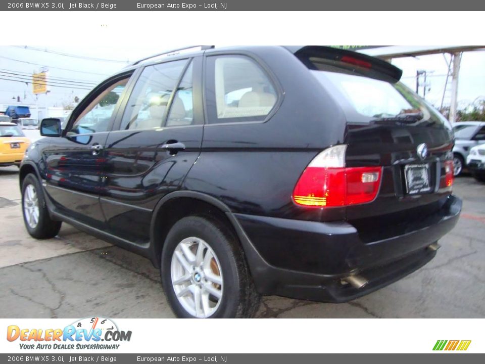 2006 BMW X5 3.0i Jet Black / Beige Photo #3