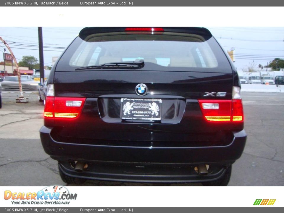 2006 BMW X5 3.0i Jet Black / Beige Photo #5