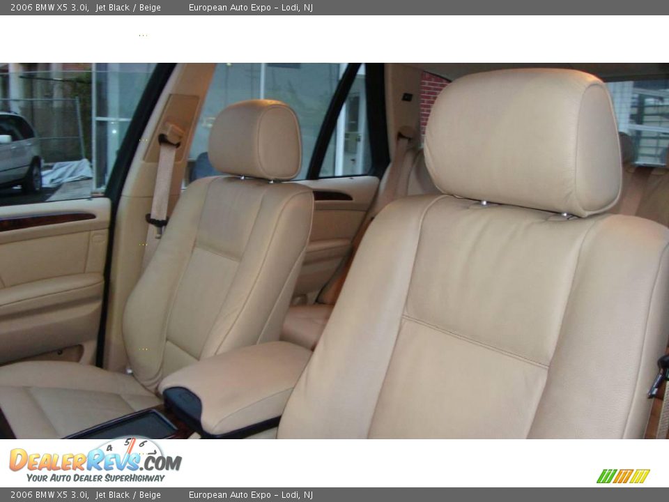 2006 BMW X5 3.0i Jet Black / Beige Photo #8