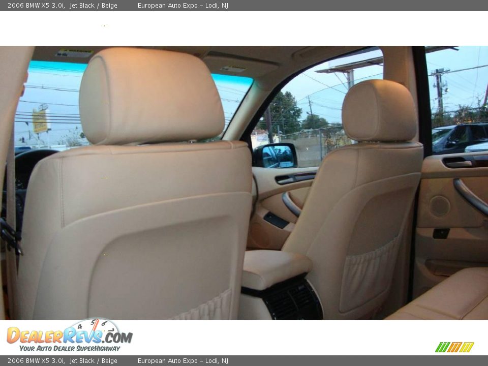 2006 BMW X5 3.0i Jet Black / Beige Photo #9
