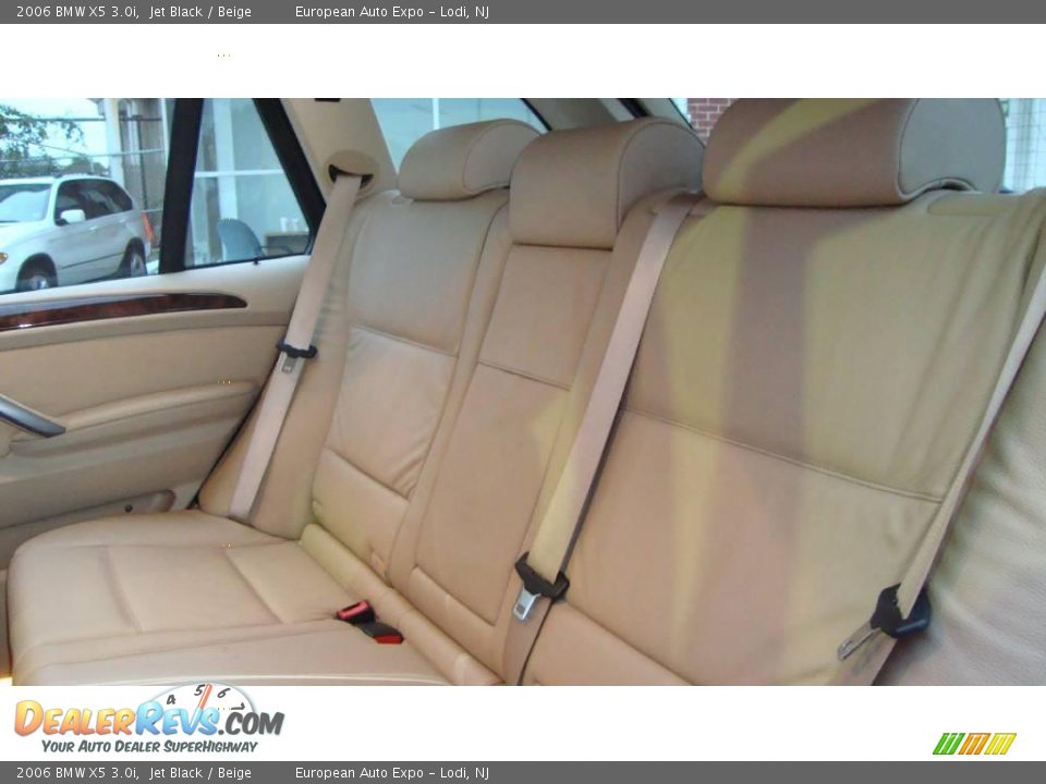 2006 BMW X5 3.0i Jet Black / Beige Photo #10