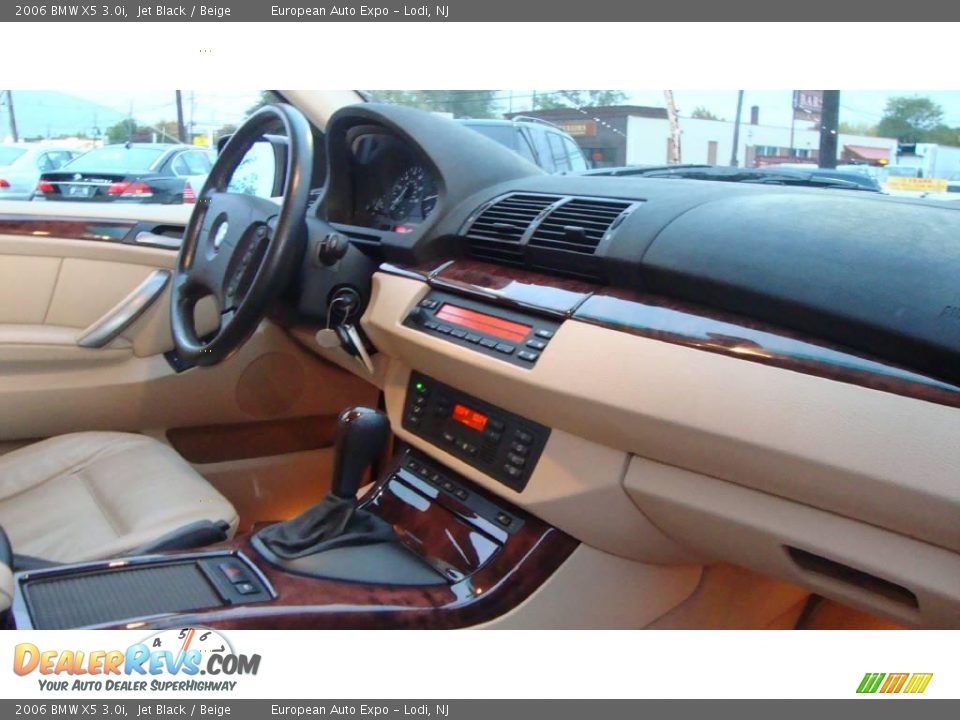 2006 BMW X5 3.0i Jet Black / Beige Photo #13