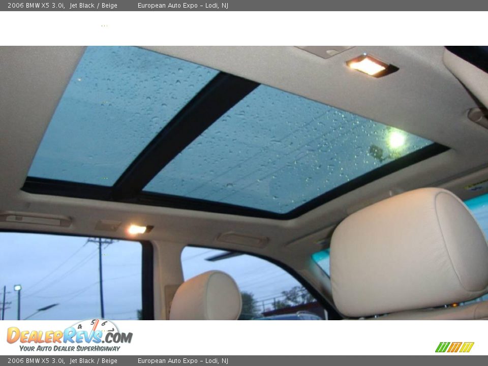 2006 BMW X5 3.0i Jet Black / Beige Photo #16
