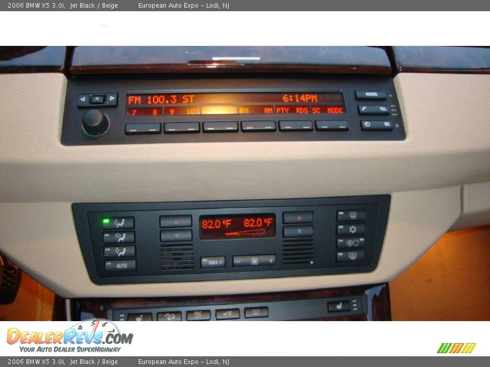 2006 BMW X5 3.0i Jet Black / Beige Photo #18