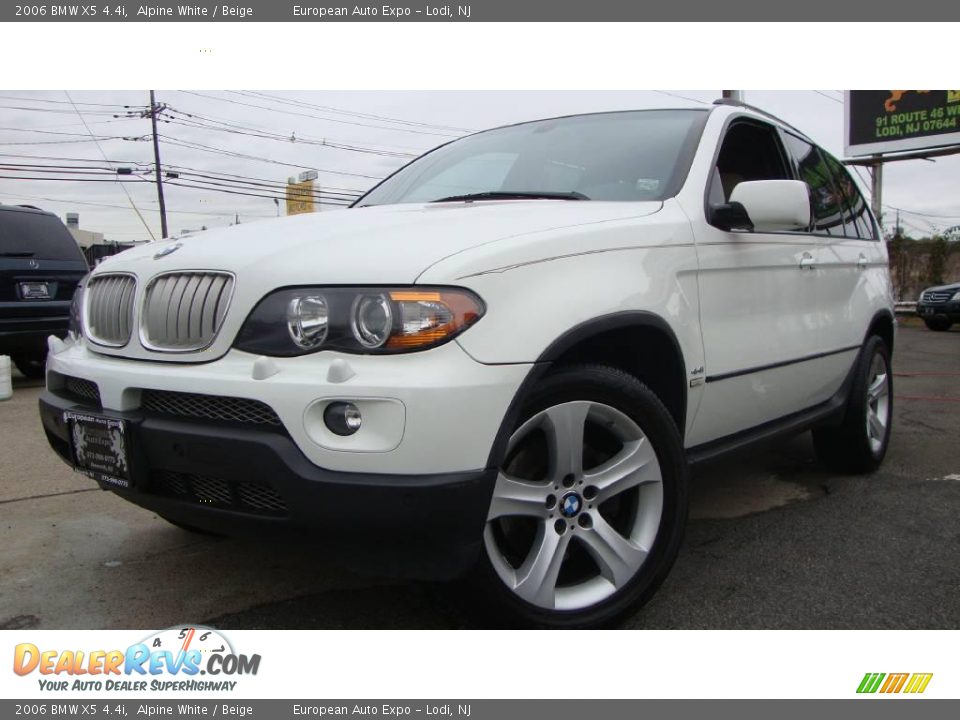 2006 BMW X5 4.4i Alpine White / Beige Photo #1