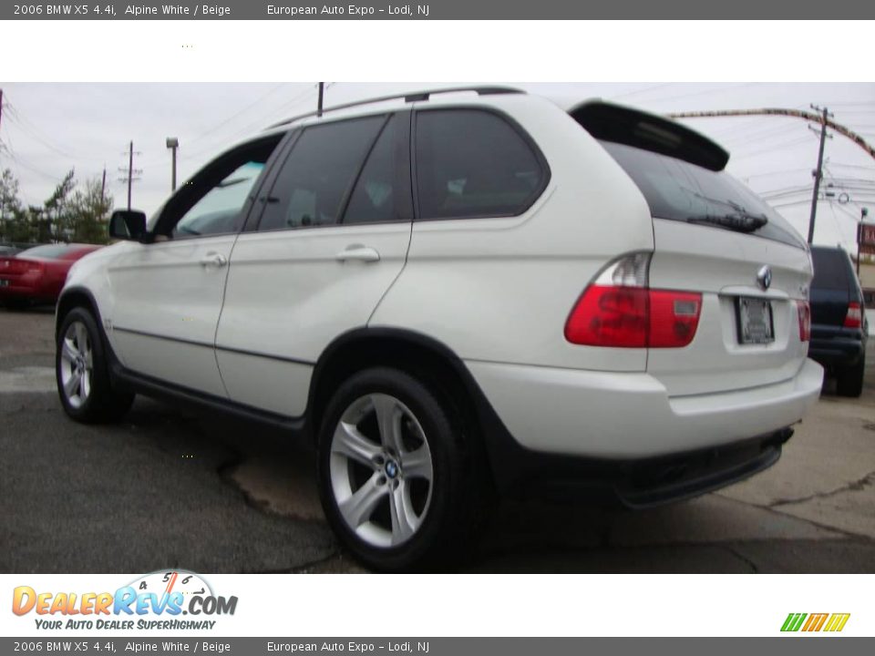 2006 BMW X5 4.4i Alpine White / Beige Photo #3