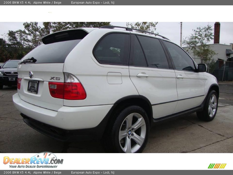2006 BMW X5 4.4i Alpine White / Beige Photo #4
