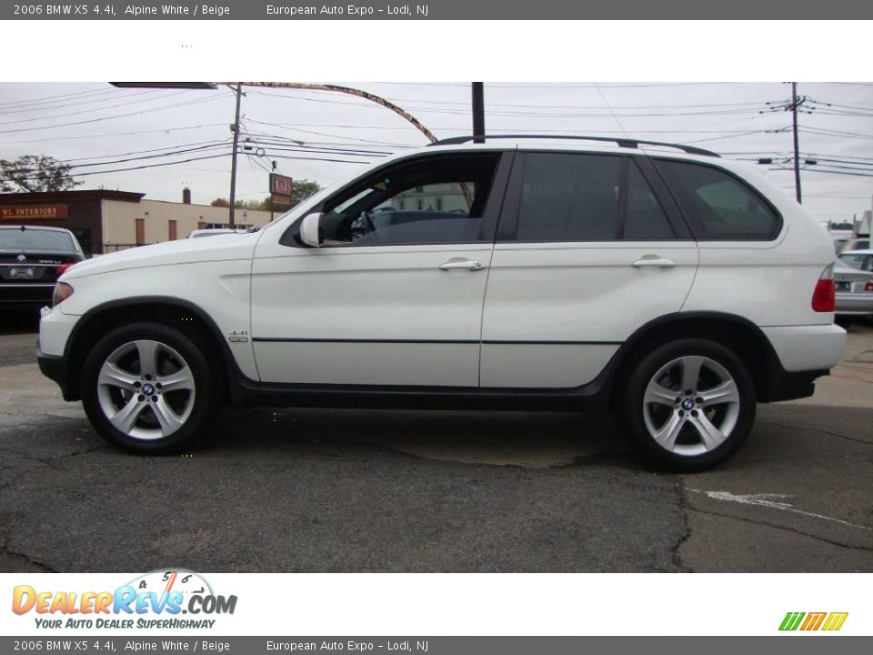 2006 BMW X5 4.4i Alpine White / Beige Photo #6