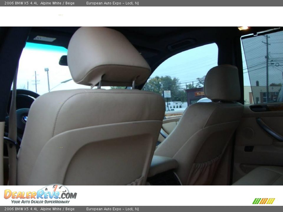 2006 BMW X5 4.4i Alpine White / Beige Photo #10