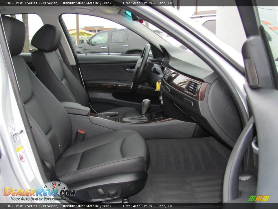 2007 BMW 3 Series 328i Sedan Titanium Silver Metallic / Black Photo #9