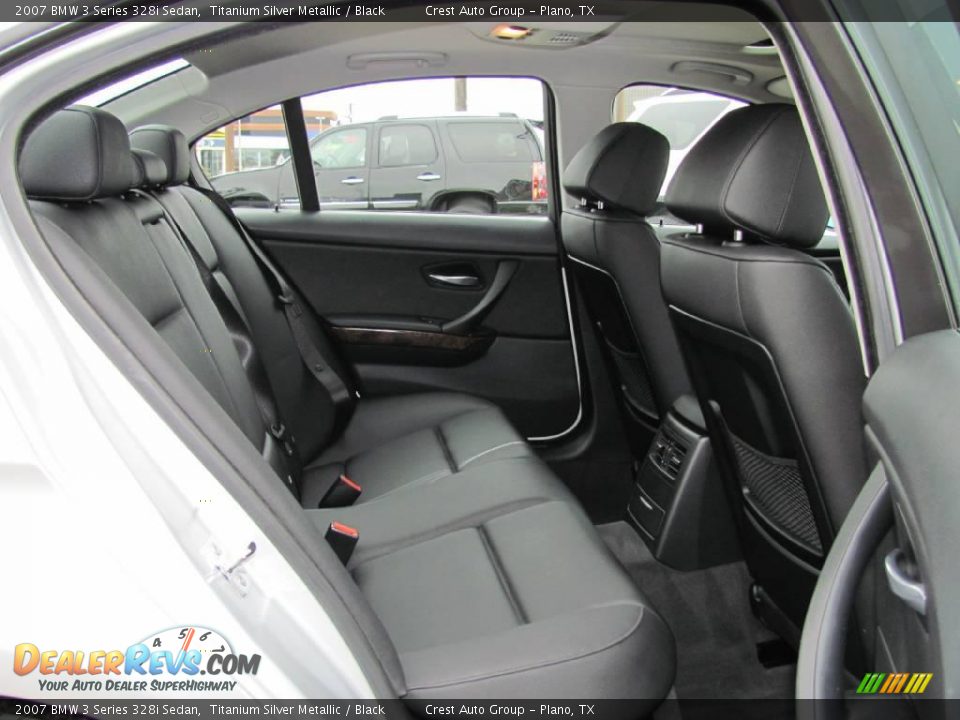 2007 BMW 3 Series 328i Sedan Titanium Silver Metallic / Black Photo #10
