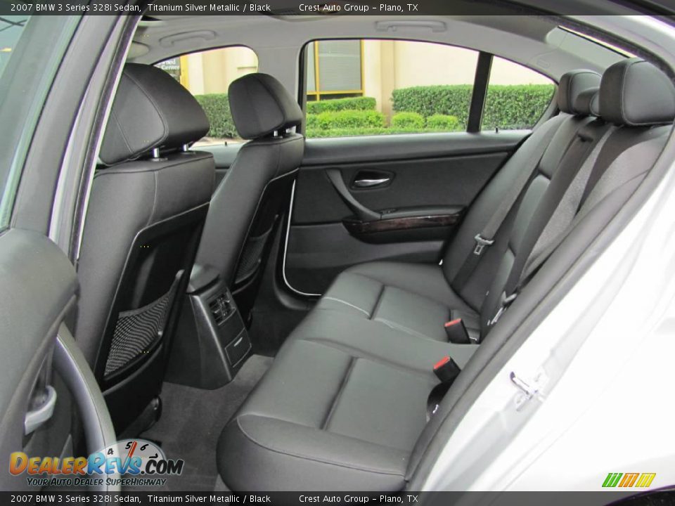 2007 BMW 3 Series 328i Sedan Titanium Silver Metallic / Black Photo #11