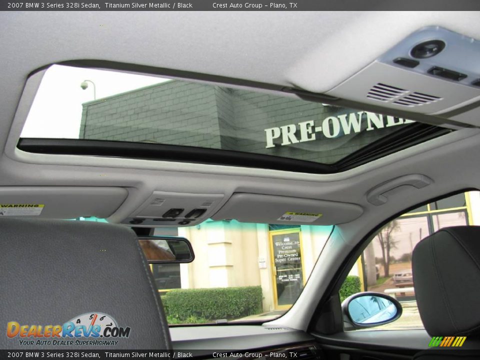2007 BMW 3 Series 328i Sedan Titanium Silver Metallic / Black Photo #16