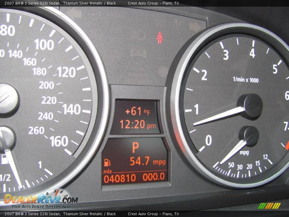 2007 BMW 3 Series 328i Sedan Titanium Silver Metallic / Black Photo #19