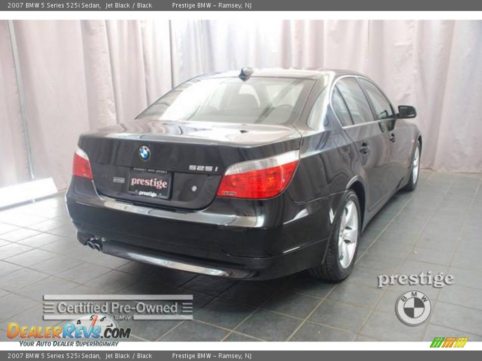 2007 BMW 5 Series 525i Sedan Jet Black / Black Photo #2