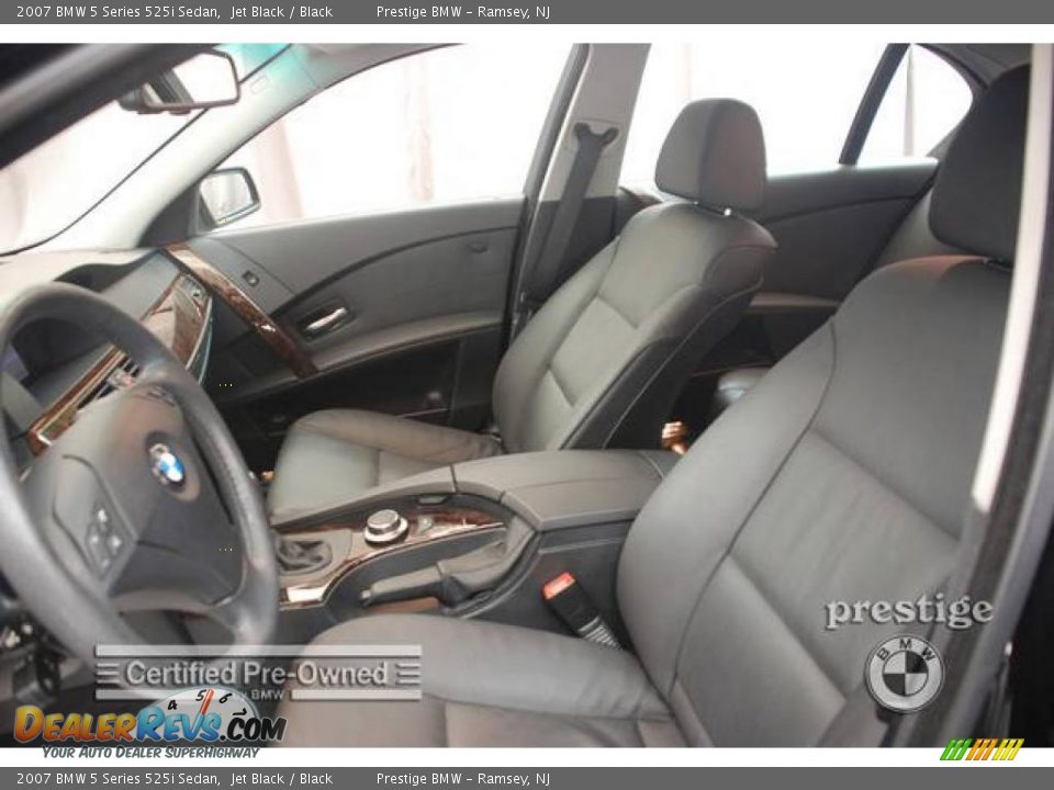 2007 BMW 5 Series 525i Sedan Jet Black / Black Photo #5