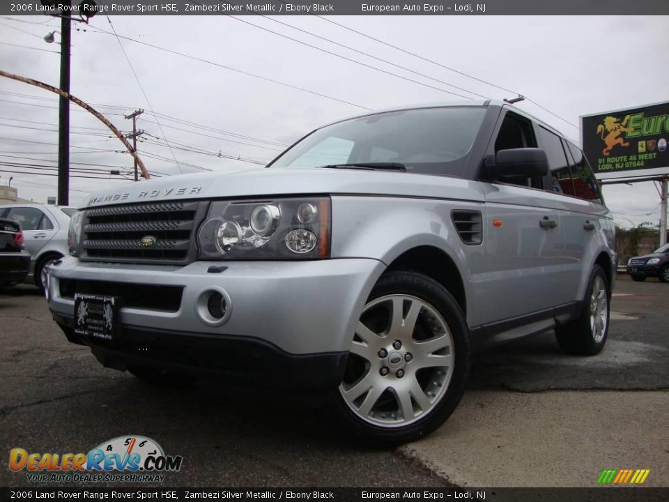 2006 Land Rover Range Rover Sport HSE Zambezi Silver Metallic / Ebony Black Photo #1