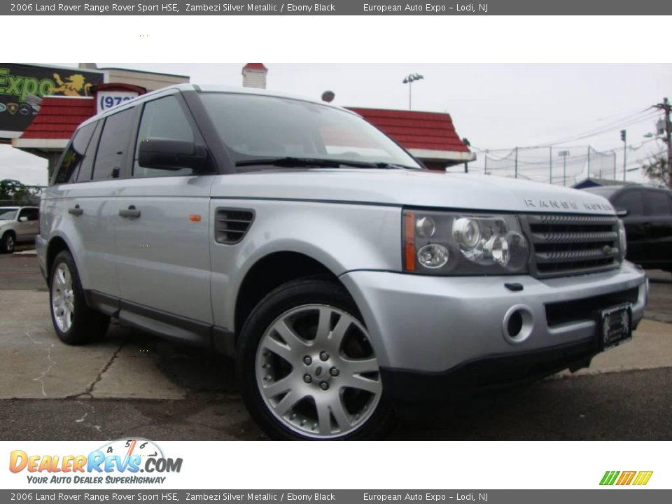 2006 Land Rover Range Rover Sport HSE Zambezi Silver Metallic / Ebony Black Photo #2