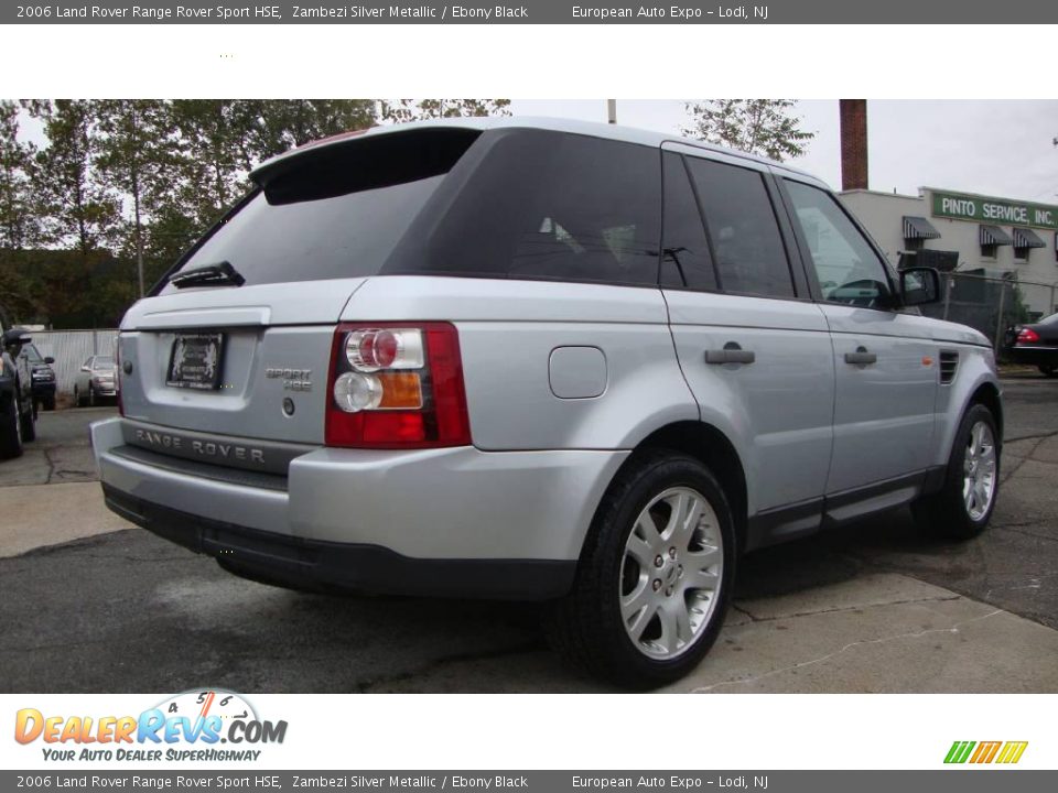 2006 Land Rover Range Rover Sport HSE Zambezi Silver Metallic / Ebony Black Photo #4