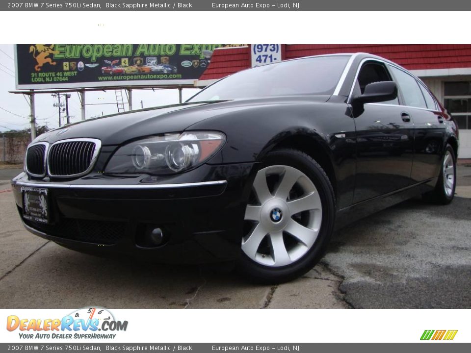 2007 BMW 7 Series 750Li Sedan Black Sapphire Metallic / Black Photo #1