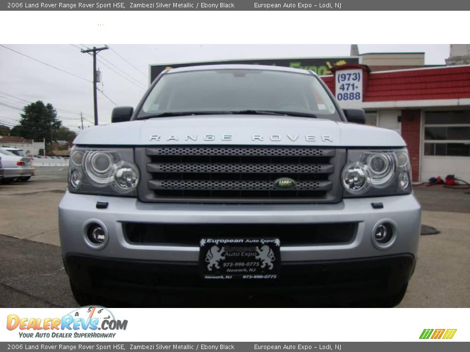2006 Land Rover Range Rover Sport HSE Zambezi Silver Metallic / Ebony Black Photo #7
