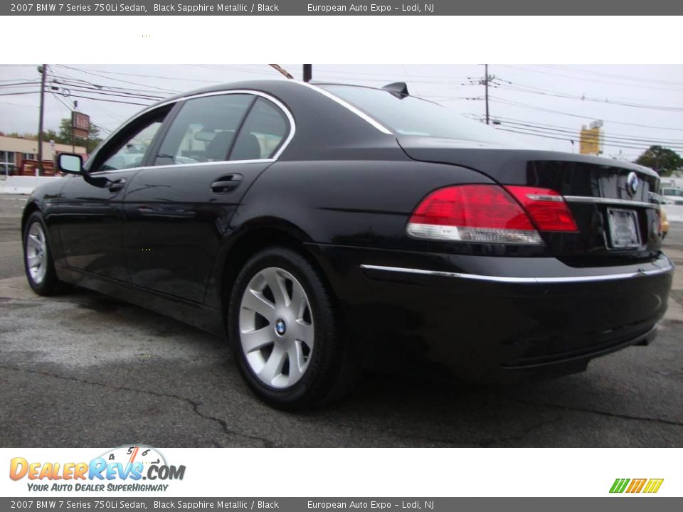 2007 BMW 7 Series 750Li Sedan Black Sapphire Metallic / Black Photo #3