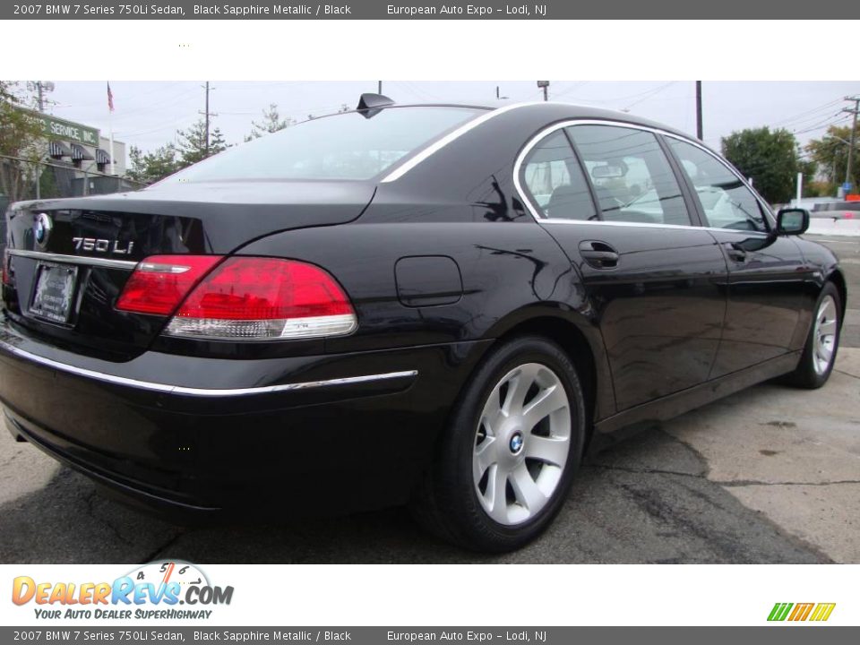 2007 BMW 7 Series 750Li Sedan Black Sapphire Metallic / Black Photo #4