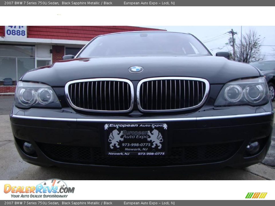 2007 BMW 7 Series 750Li Sedan Black Sapphire Metallic / Black Photo #6