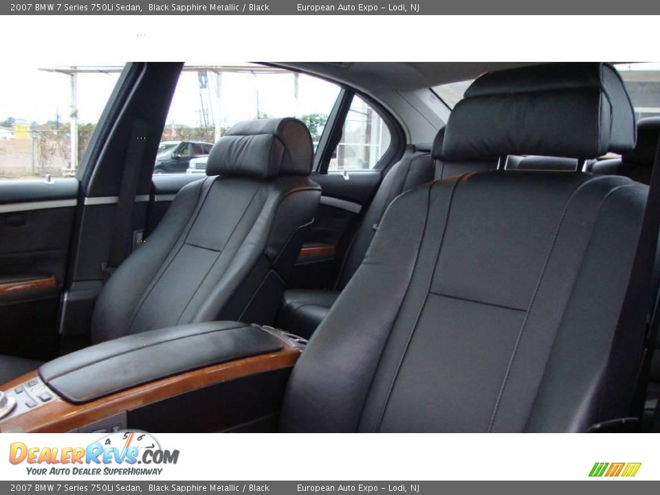 2007 BMW 7 Series 750Li Sedan Black Sapphire Metallic / Black Photo #9