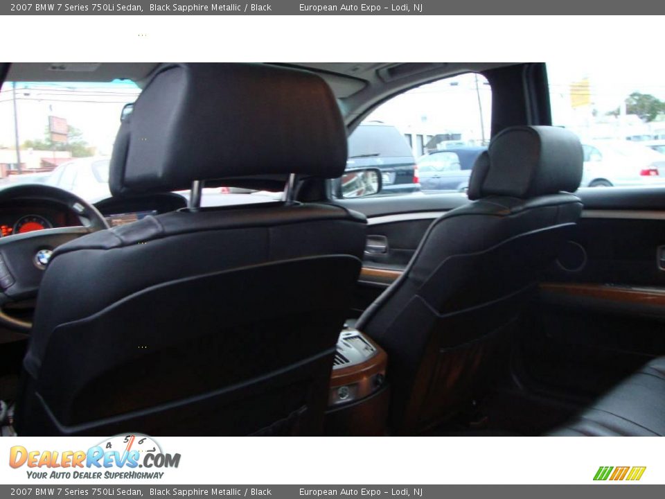 2007 BMW 7 Series 750Li Sedan Black Sapphire Metallic / Black Photo #10
