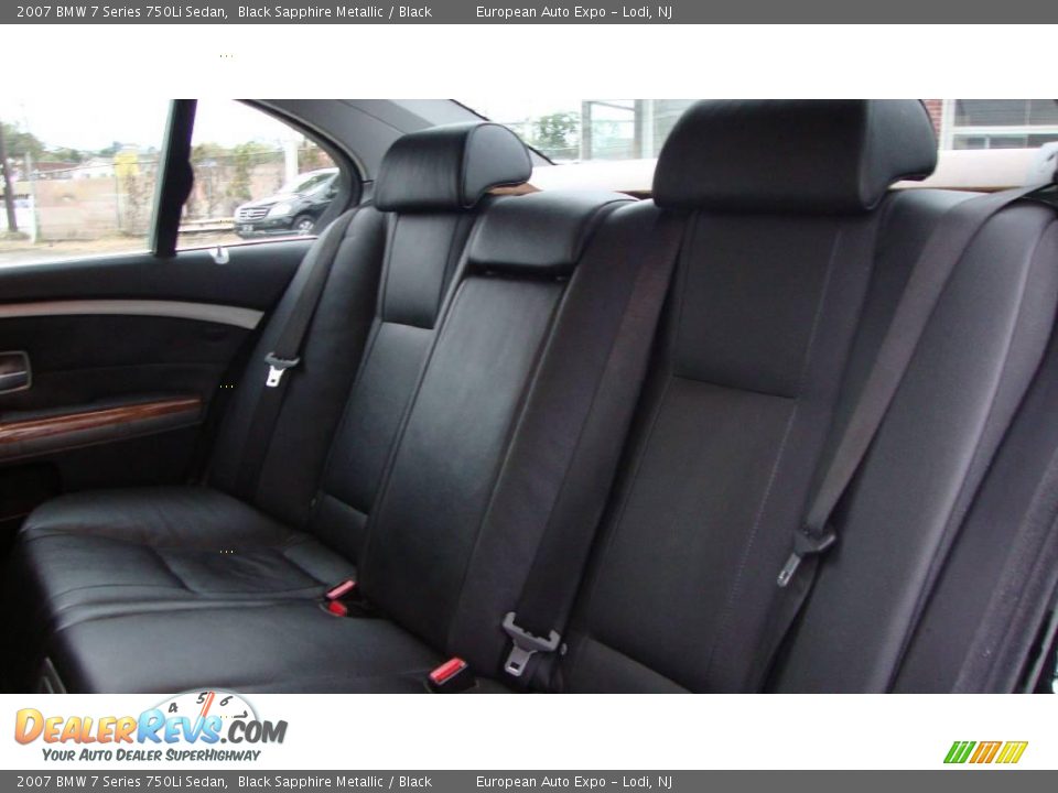 2007 BMW 7 Series 750Li Sedan Black Sapphire Metallic / Black Photo #11