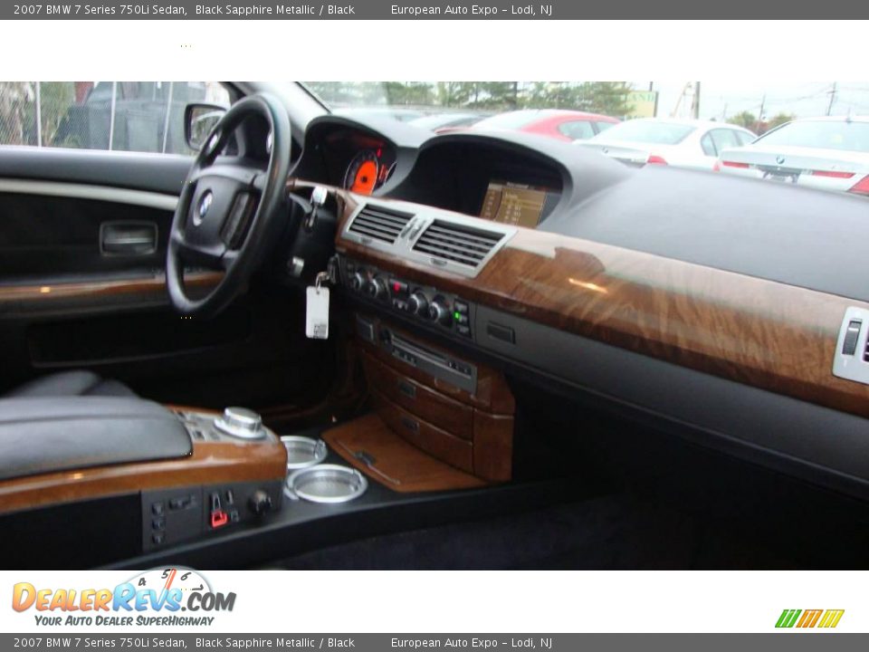 2007 BMW 7 Series 750Li Sedan Black Sapphire Metallic / Black Photo #14