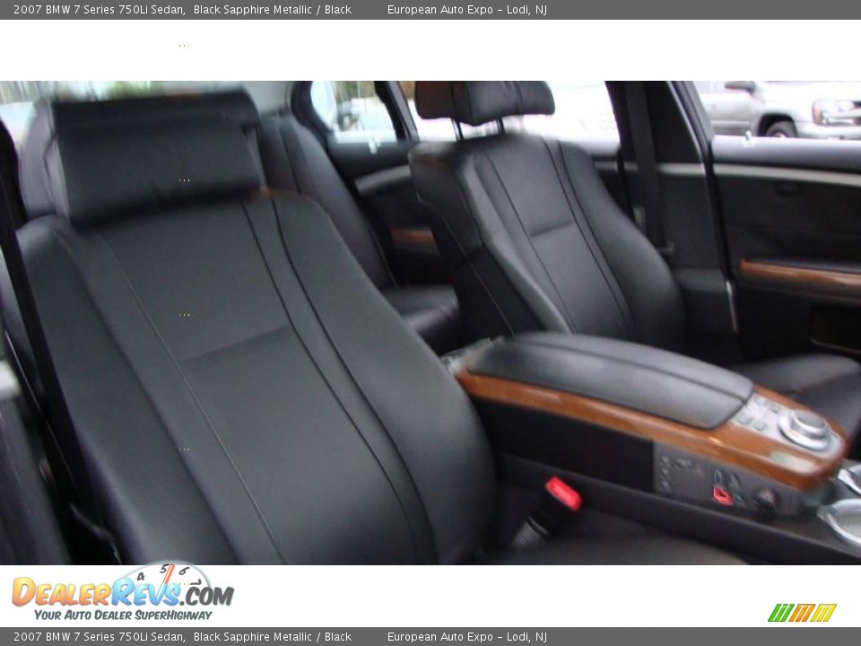 2007 BMW 7 Series 750Li Sedan Black Sapphire Metallic / Black Photo #15