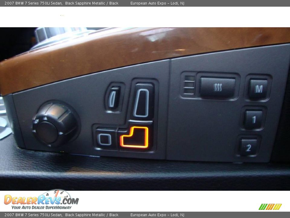 2007 BMW 7 Series 750Li Sedan Black Sapphire Metallic / Black Photo #22