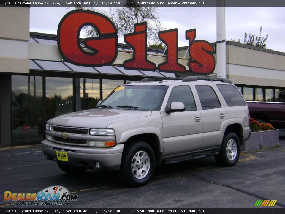2005 Chevrolet Tahoe Z71 4x4 Silver Birch Metallic / Tan/Neutral Photo #1