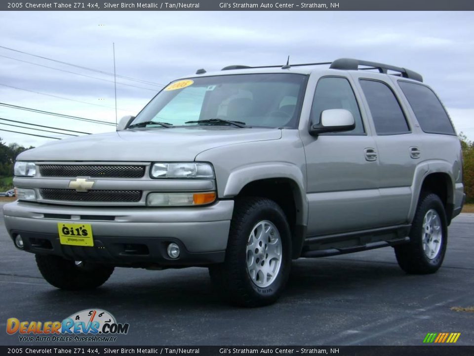 2005 Chevrolet Tahoe Z71 4x4 Silver Birch Metallic / Tan/Neutral Photo #3