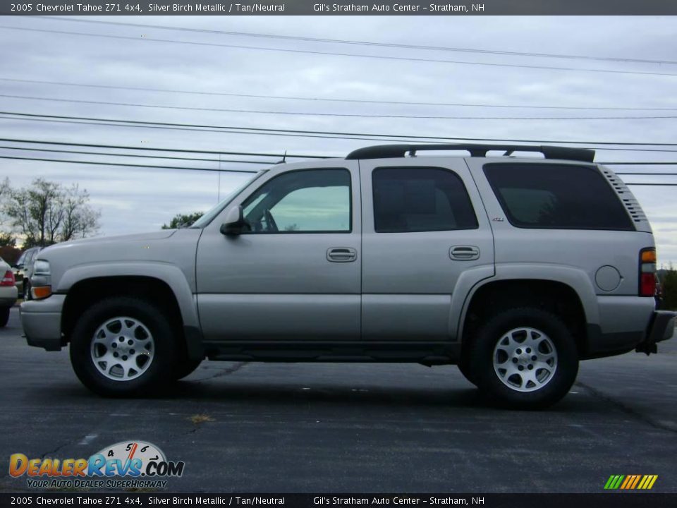 2005 Chevrolet Tahoe Z71 4x4 Silver Birch Metallic / Tan/Neutral Photo #4