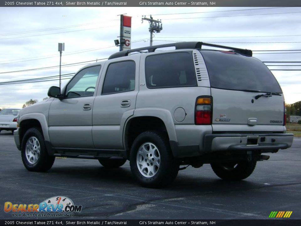 2005 Chevrolet Tahoe Z71 4x4 Silver Birch Metallic / Tan/Neutral Photo #5