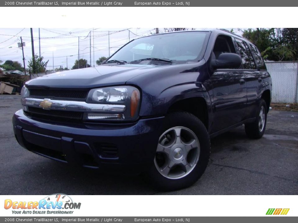 2008 Chevrolet TrailBlazer LS Imperial Blue Metallic / Light Gray Photo #1